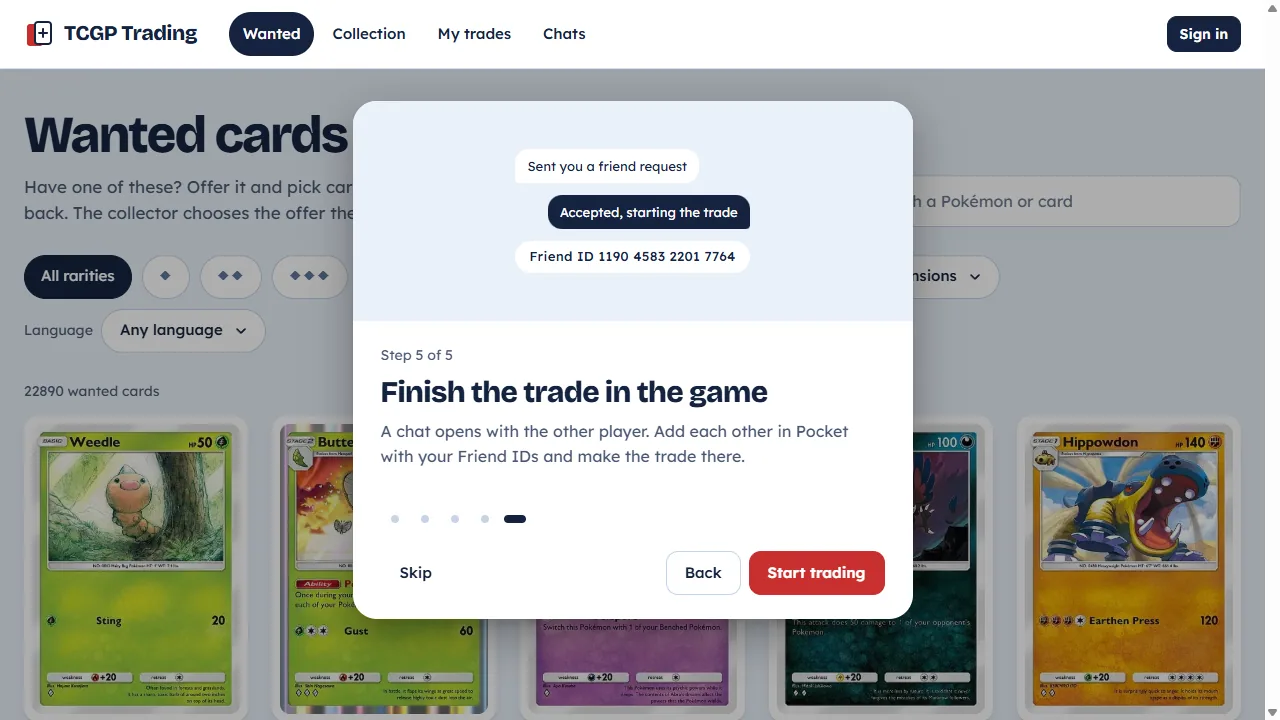 TCGP Trading screenshot 4